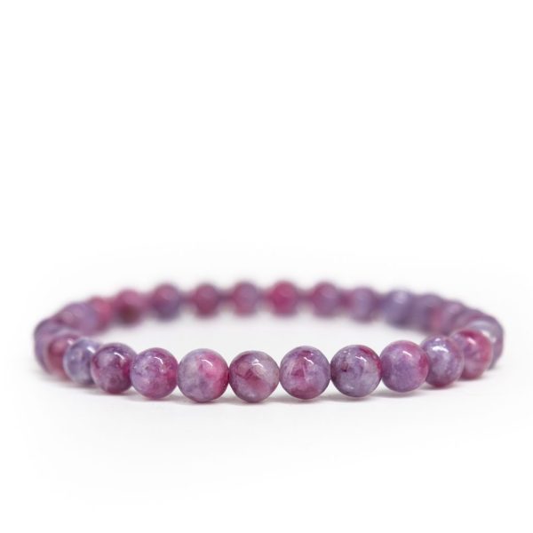 Lepidolite and Pink Tourmaline Bracelet